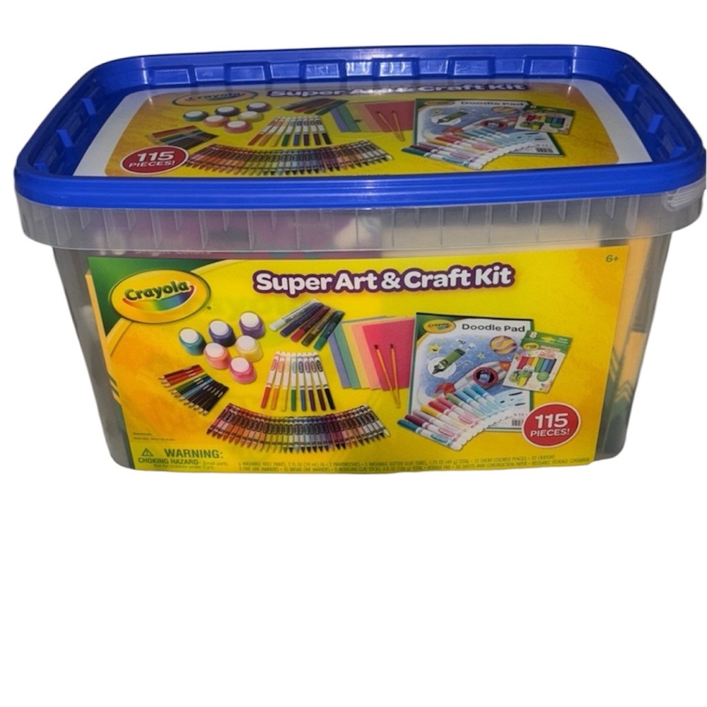 Crayola Super Art & Craft Kit - Blue‎ and Yellow